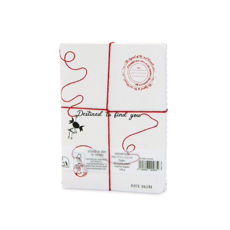 Set 2 libretas bordadas Leyenda del Hilo Rojo en Inglés