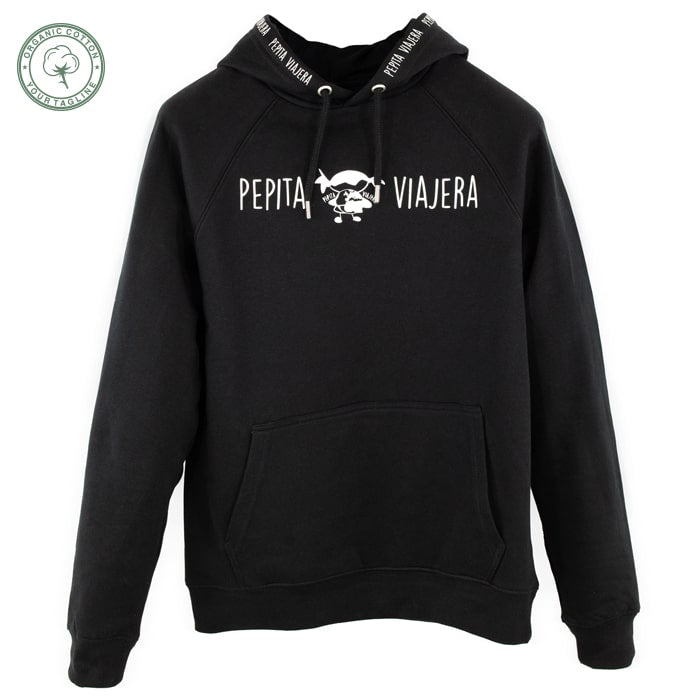 Classic black organic cotton sweatshirt