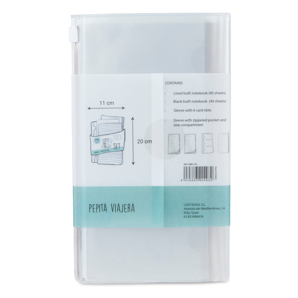 Recambio libretas y tarjeteros para cuadernos de viaje