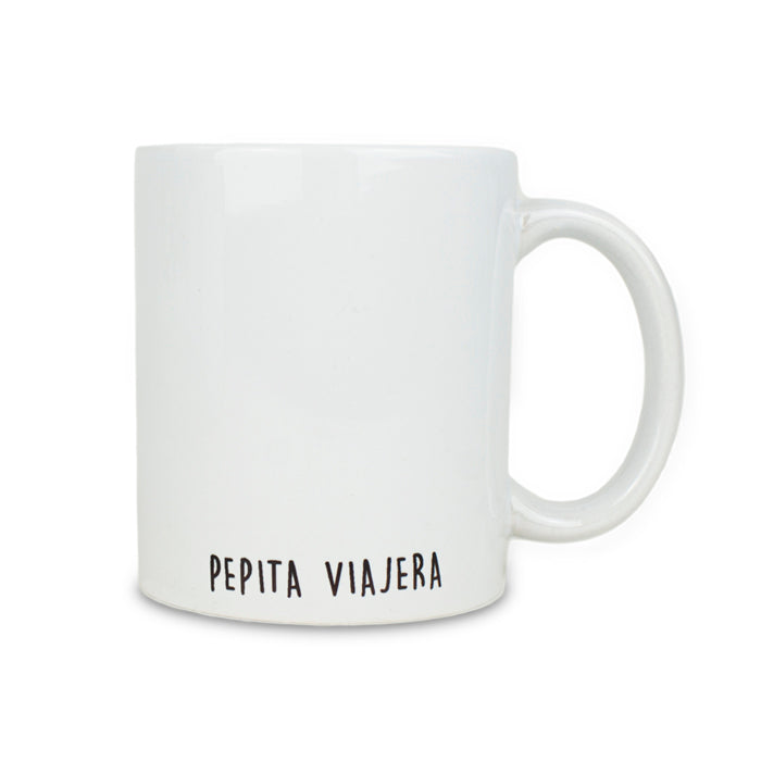 White Christmas Mug Traveler Pepita