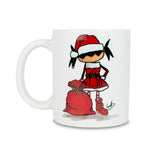 White Christmas Mug Traveler Pepita