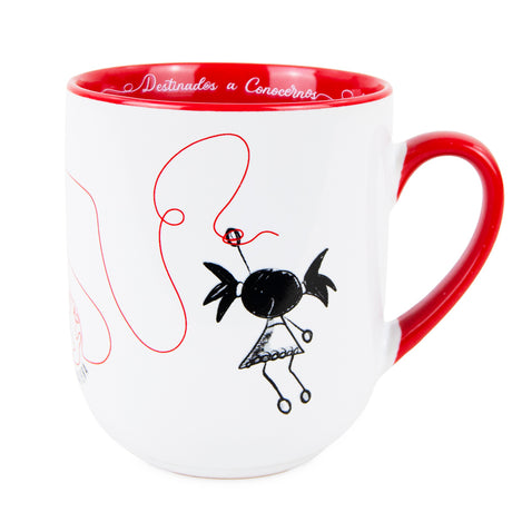 White Christmas Mug Traveler Pepita