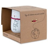 White Christmas Mug Traveler Pepita