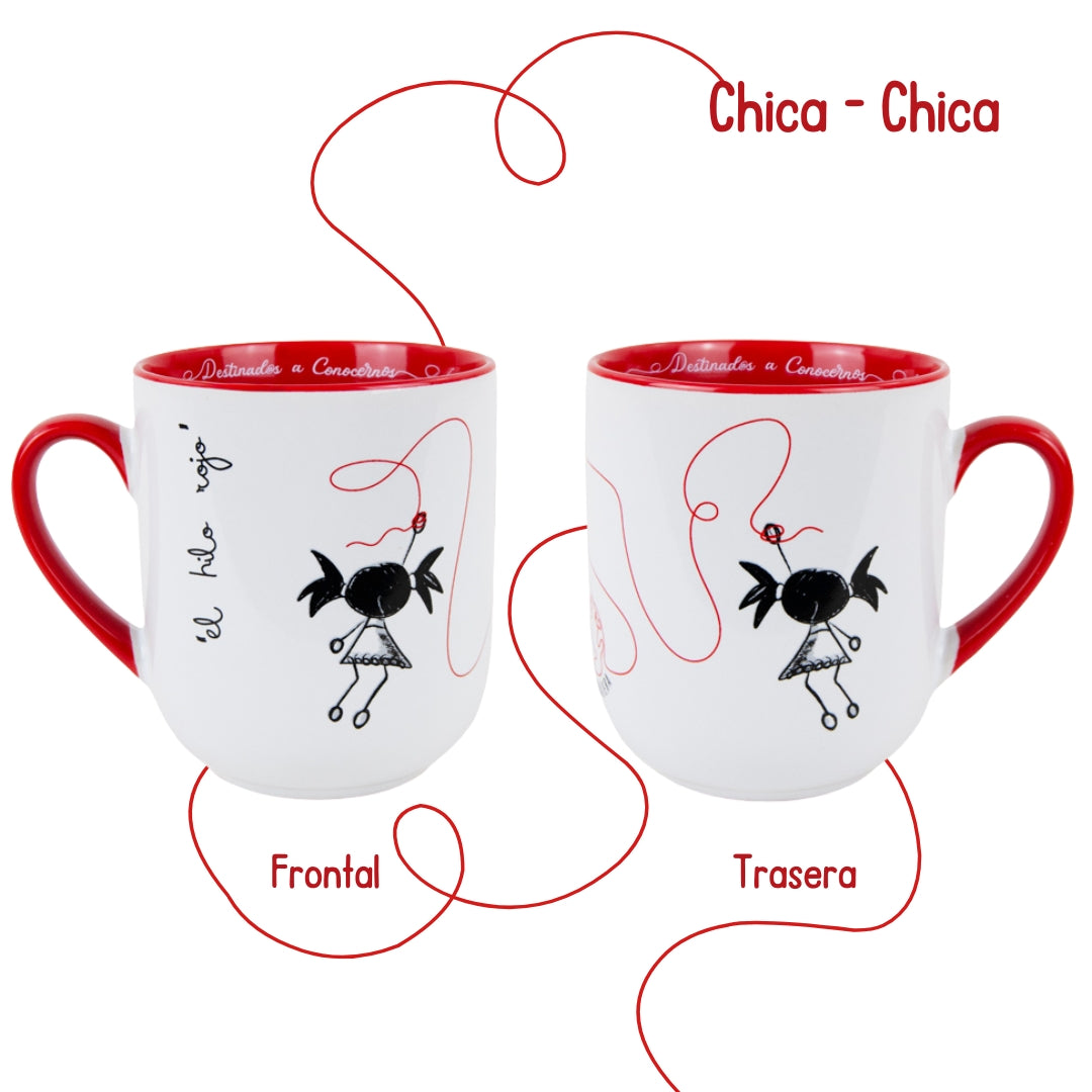 White Christmas Mug Traveler Pepita