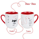 White Christmas Mug Traveler Pepita