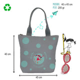 Pack tote, portatodo triple y monedero Patrimonio gris