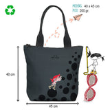 Tote bag Pepikusama gris