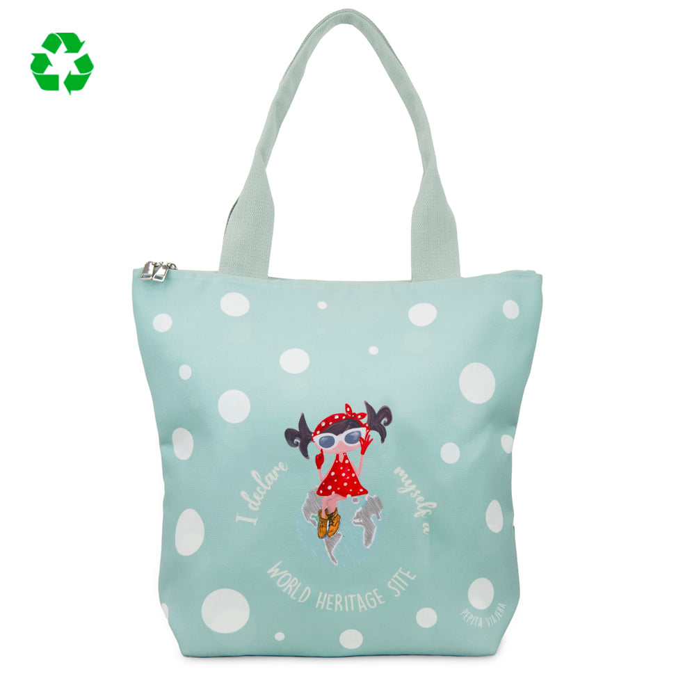 Tote bag Patrimonio de la Humanidad Verde en Inglés