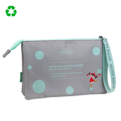 Portatodo triple Me Declaro Patrimonio de la Humanidad gris