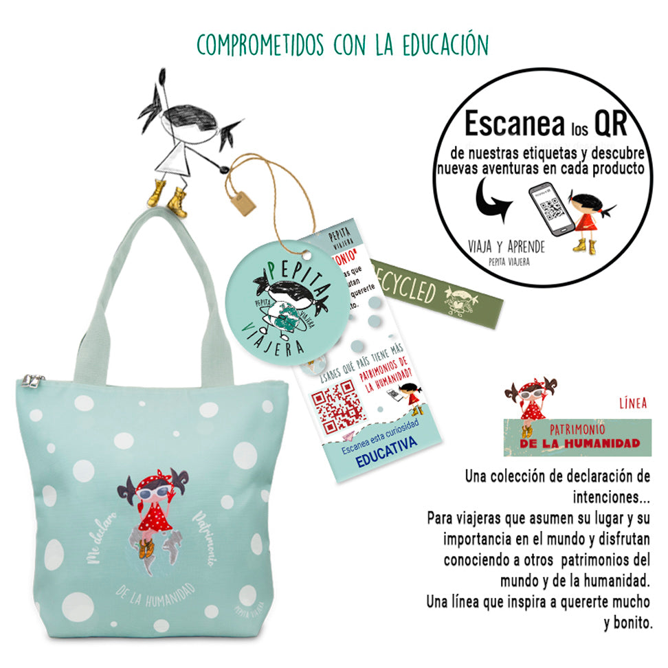 Tote bag Patrimonio de la Humanidad Verde