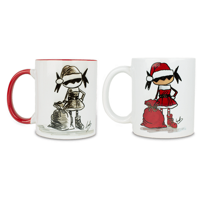 Red Christmas Mug Traveler Pepita