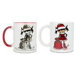 Red Christmas Mug Traveler Pepita