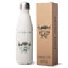 Detalle Packaging para la botella térmica de acero inoxidable de la marca Pepita Viajera modelo Clásica