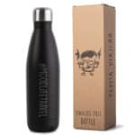 Detalle Packaging para la botella térmica de acero inoxidable de la marca Pepita Viajera modelo #moodlifetravel