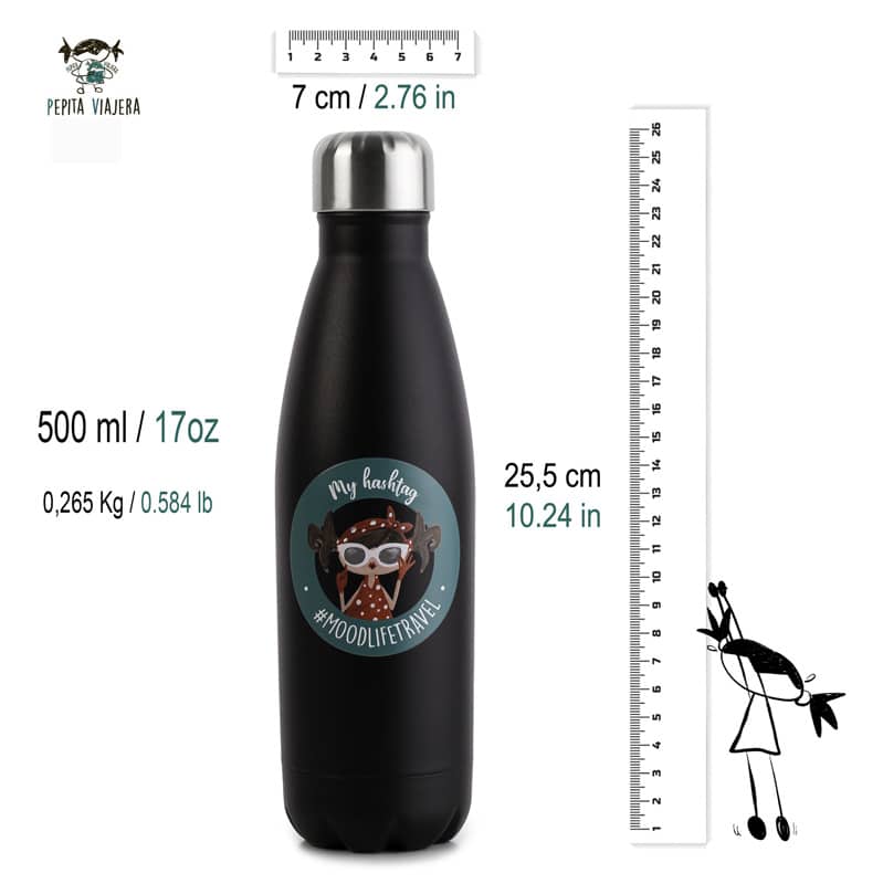Insulated bottle My hastagh is...measures