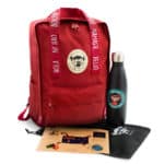 Pack getaway de la marca Pepita Viajera compuesto por una mochila y una botella térmica a tu elección