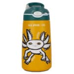 Detalle frontal botella infantil termica colección animales raros marca Pepita Viajera, viajar, regalo