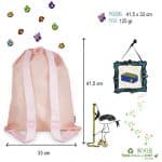 Medidas de la mochila blanda saco colección Pepifrida de la marca Pepita Viajera