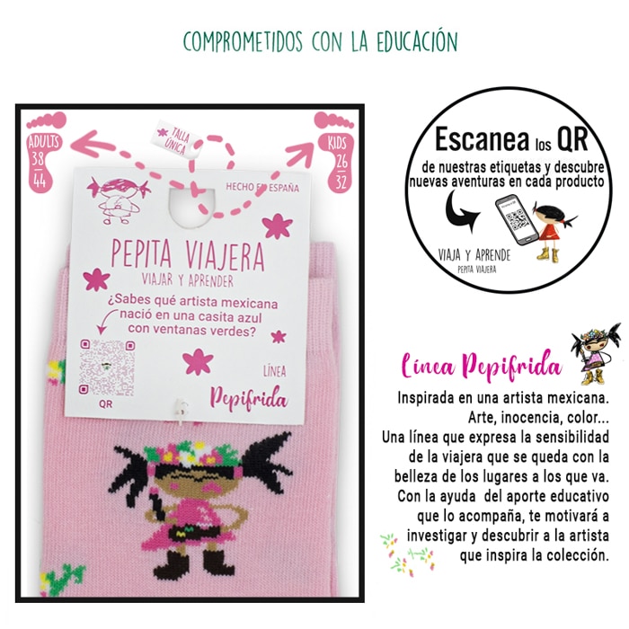 Info de producto Calcetines colección Pepifrida de la marca Pepita Viajera