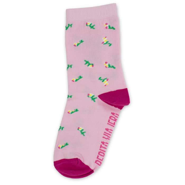 Detalle lateral 2 calcetines colección Pepifrida de la marca Pepita Viajera
