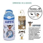Botella térmica colección ártico, marca Pepita Viajera. Info adicional educativa