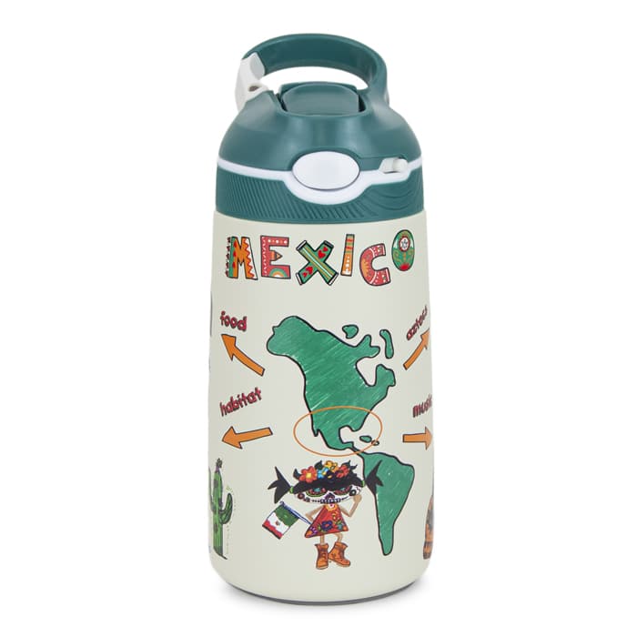 Botella térmica infantil Saludos del Mundo - Pepita Viajera